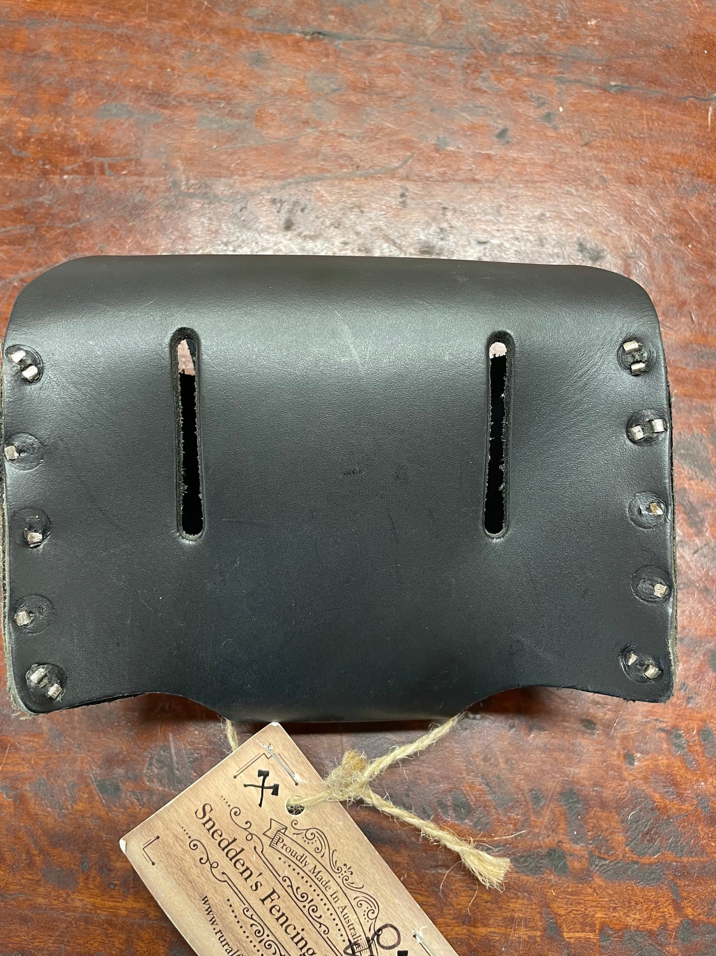 AXE KNIFE STONE LEATHER POUCH BLACK +++++DISCOUNTED++++++