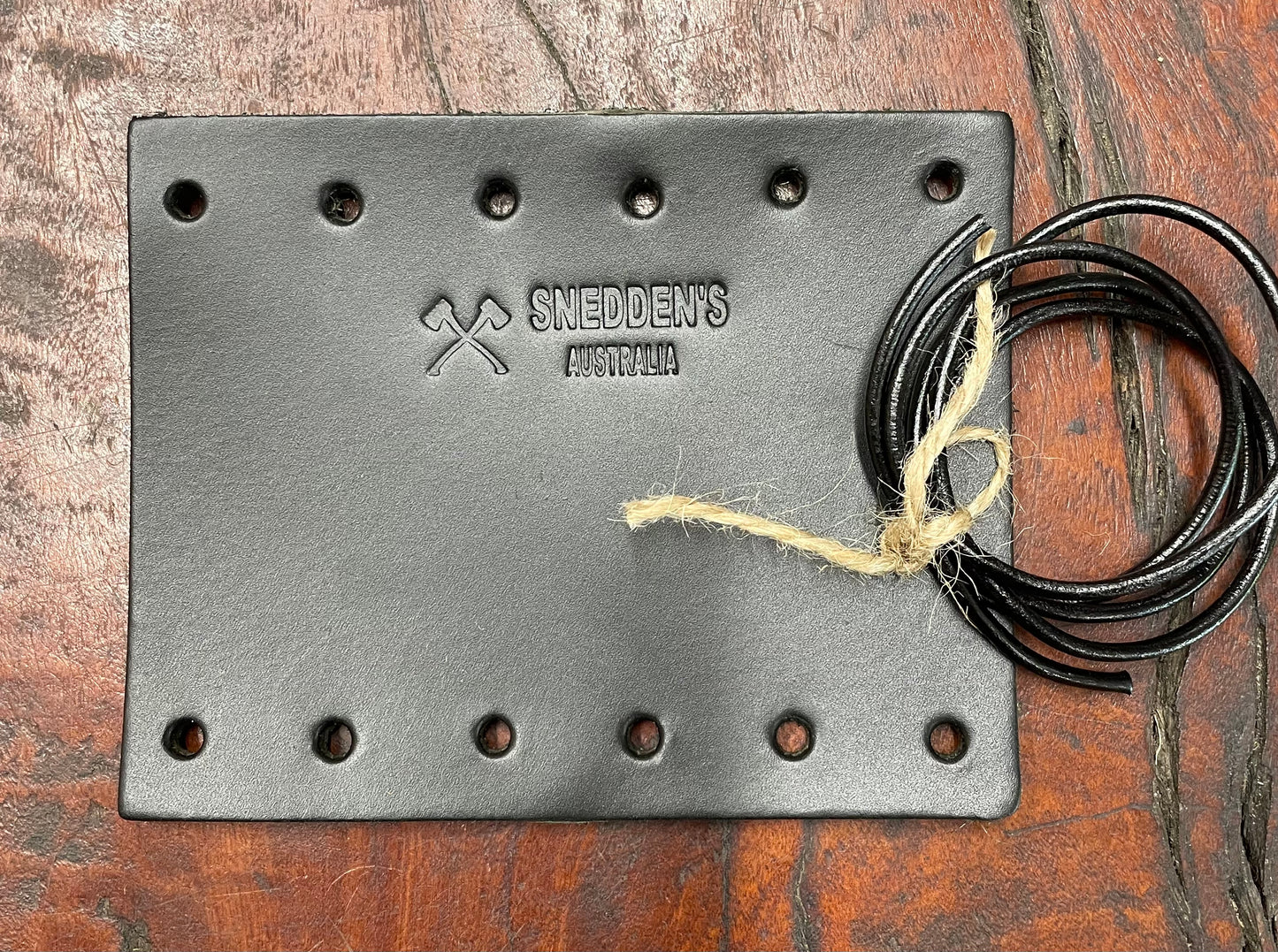 Blockbuster / Sledge Handle Protector. Thick 4mm leather BLACK
