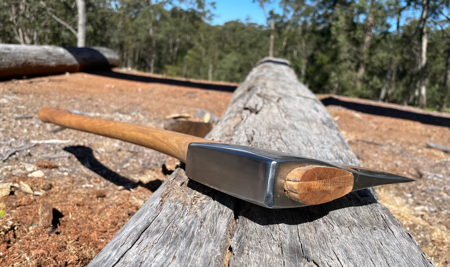 RA054 Reconditioned Collins Legitimus USA Race axe with 800mm spotted gum handle