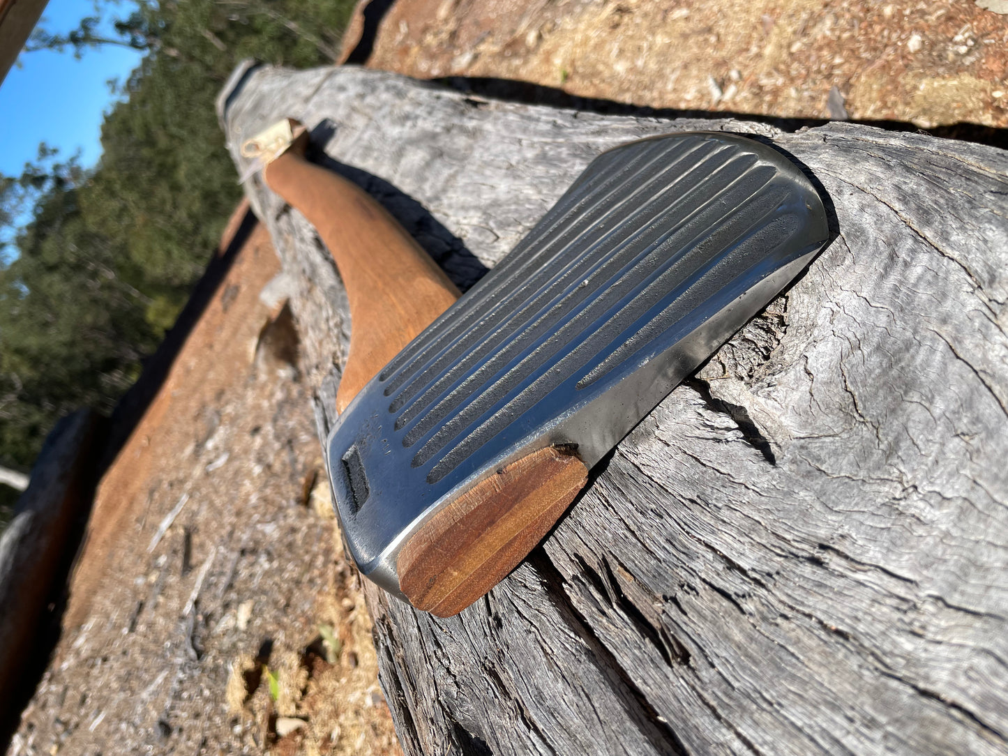 RA051 Reconditioned Keesteel Washboard 800mm spotted gum handle