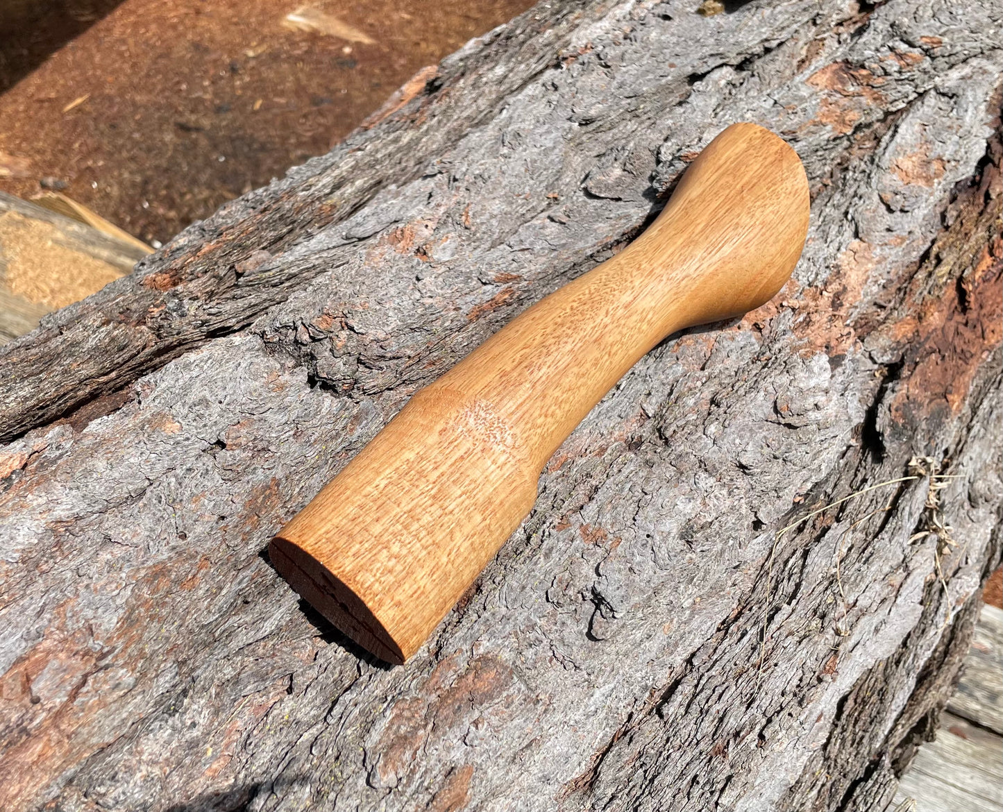 Hatchet Handle Stubby 250mm Snedden Razorback Style Spotted Gum