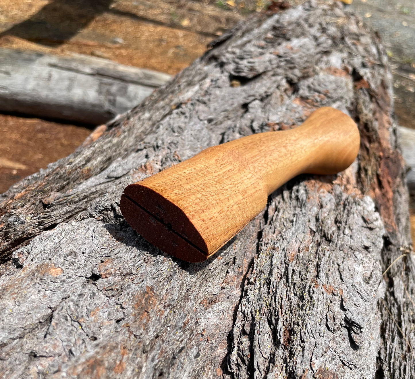 Hatchet Handle Stubby 250mm Snedden Razorback Style Spotted Gum