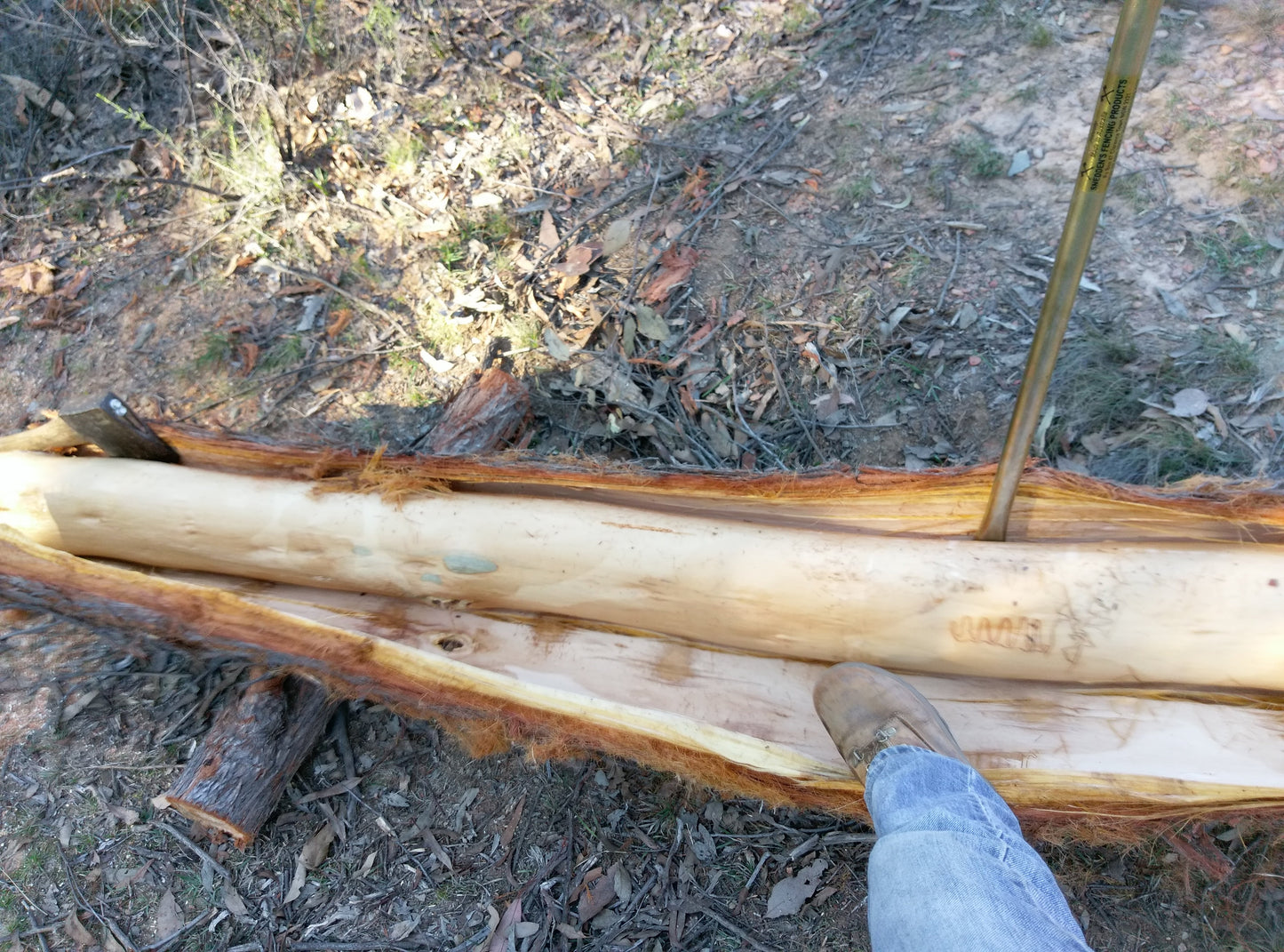 Barking Bar with hook for slings and chains