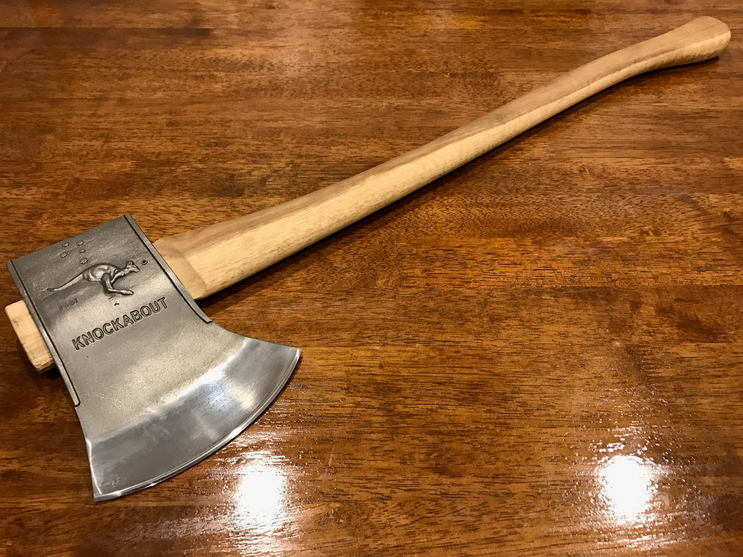 Series 2 Knockabout Axe with 800mm spotted gum handle 2.1kg. including leather cover