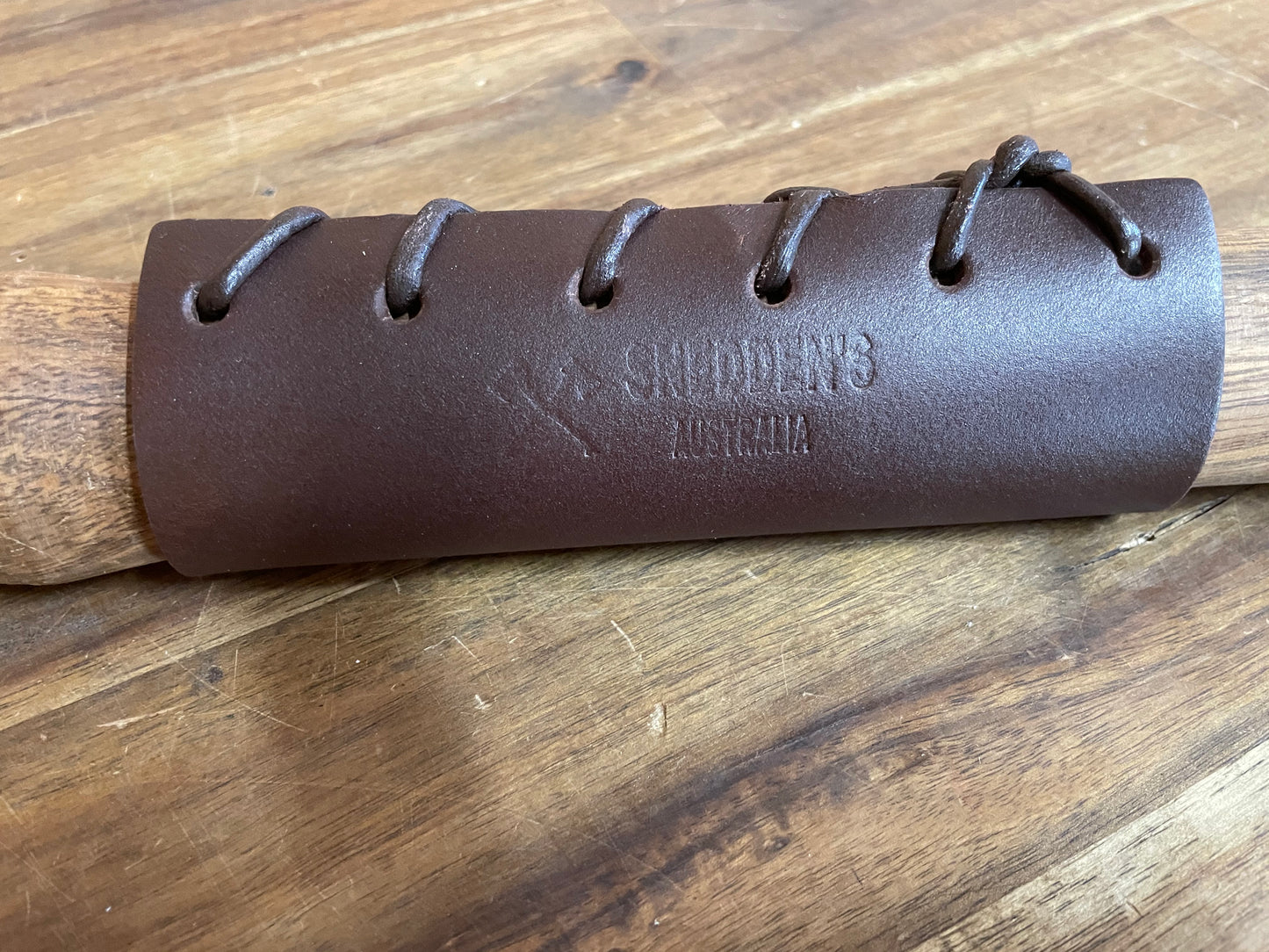Blockbuster / Sledge Handle Protector. Thick 4mm leather Brown
