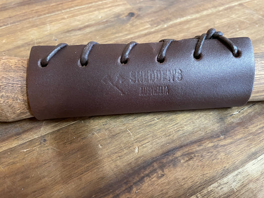 Blockbuster / Sledge Handle Protector. Thick 4mm leather Brown