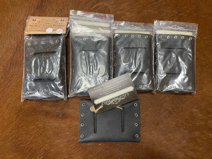 Black leather pouch to house Small Sharpening Stone  DISCOUNTED