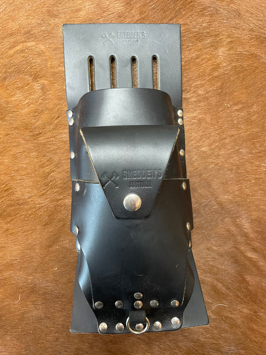 DISCOUNTED Wedge pouch - Black - holds 3 alloy wedges , stump vice , spanner and file - Fellers Kit