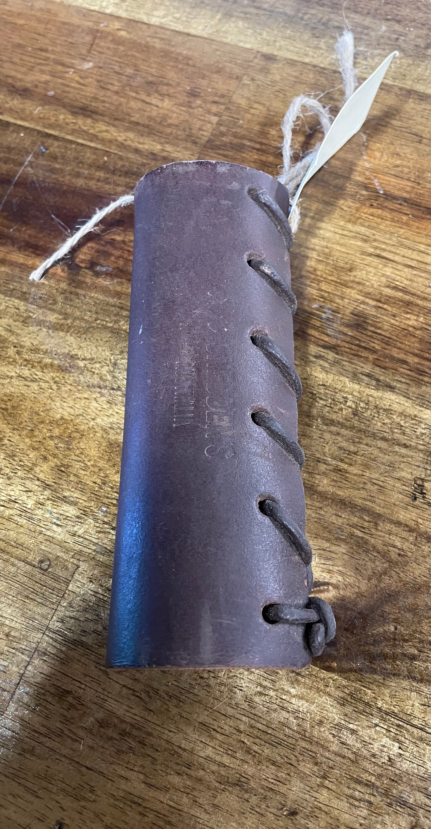 Blockbuster / Sledge Handle Protector. Thick 4mm leather Brown USED SAMPLE