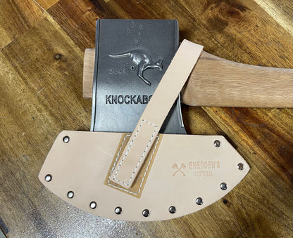Axe Cover Knockabout or larger axes Natural Veg Tanned leather