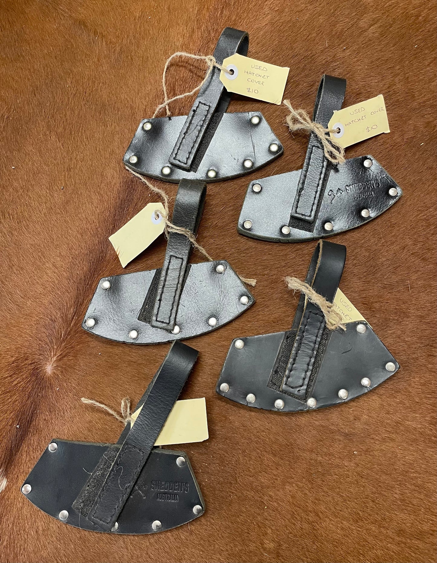 Hatchet Leather Cover - BLACK - USED SAMPLES