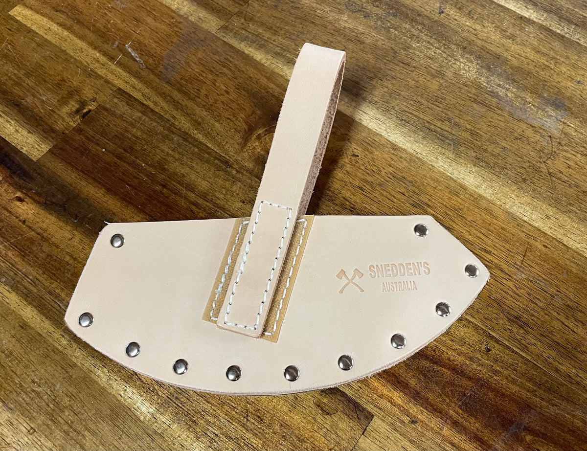 Axe Cover Knockabout or larger axes Natural Veg Tanned leather
