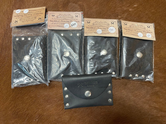 Black leather pouch to house Small Sharpening Stone  DISCOUNTED