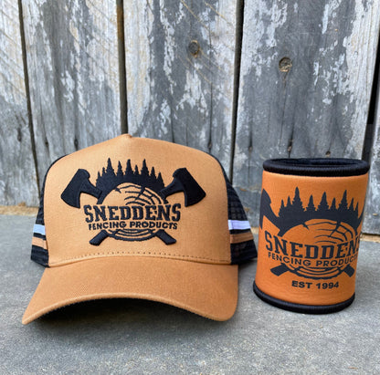Sneddens Fencing Products Truckers Cap FREE STUBBY COOLER THIS WEEK