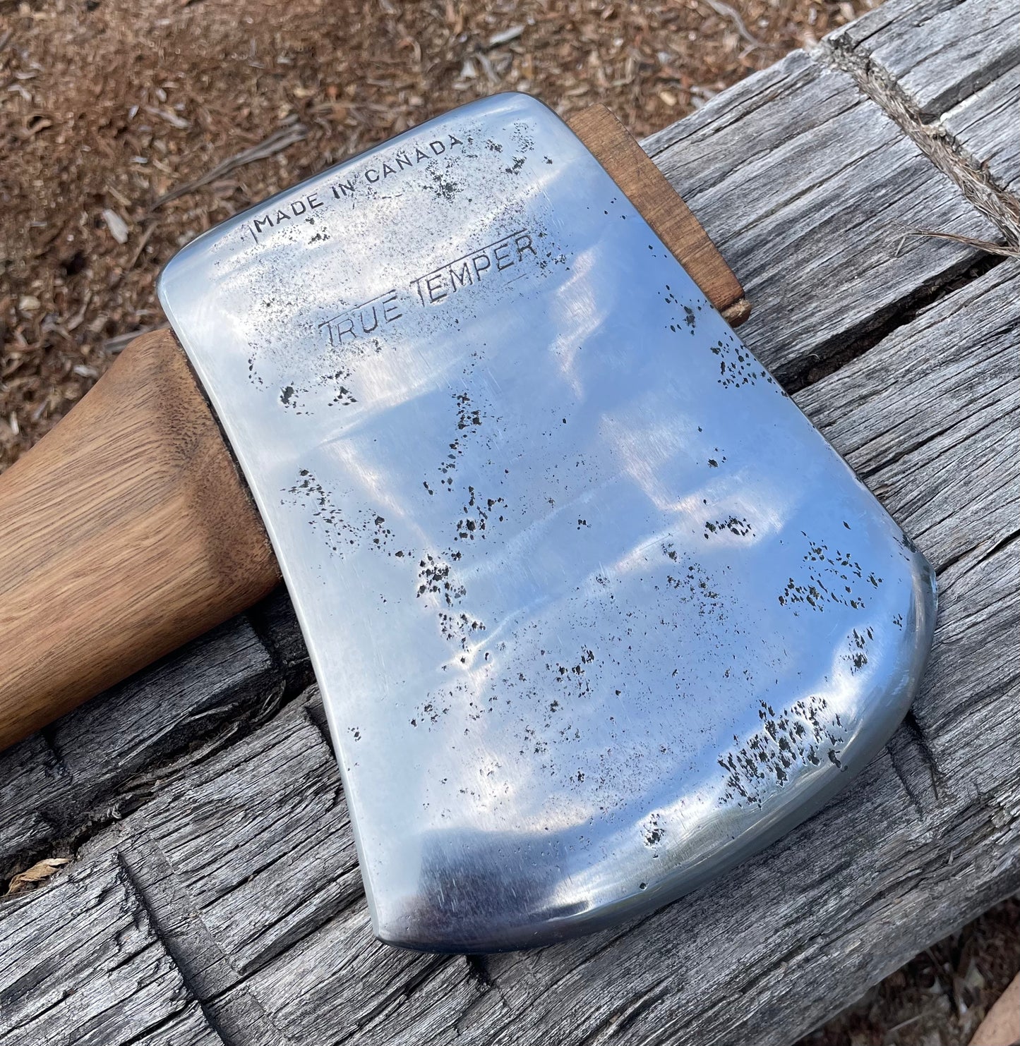 RA074 Reconditioned  Worlds Finest Kelly Dandenong  True Temper Canada axe with 800mm spotted gum handle