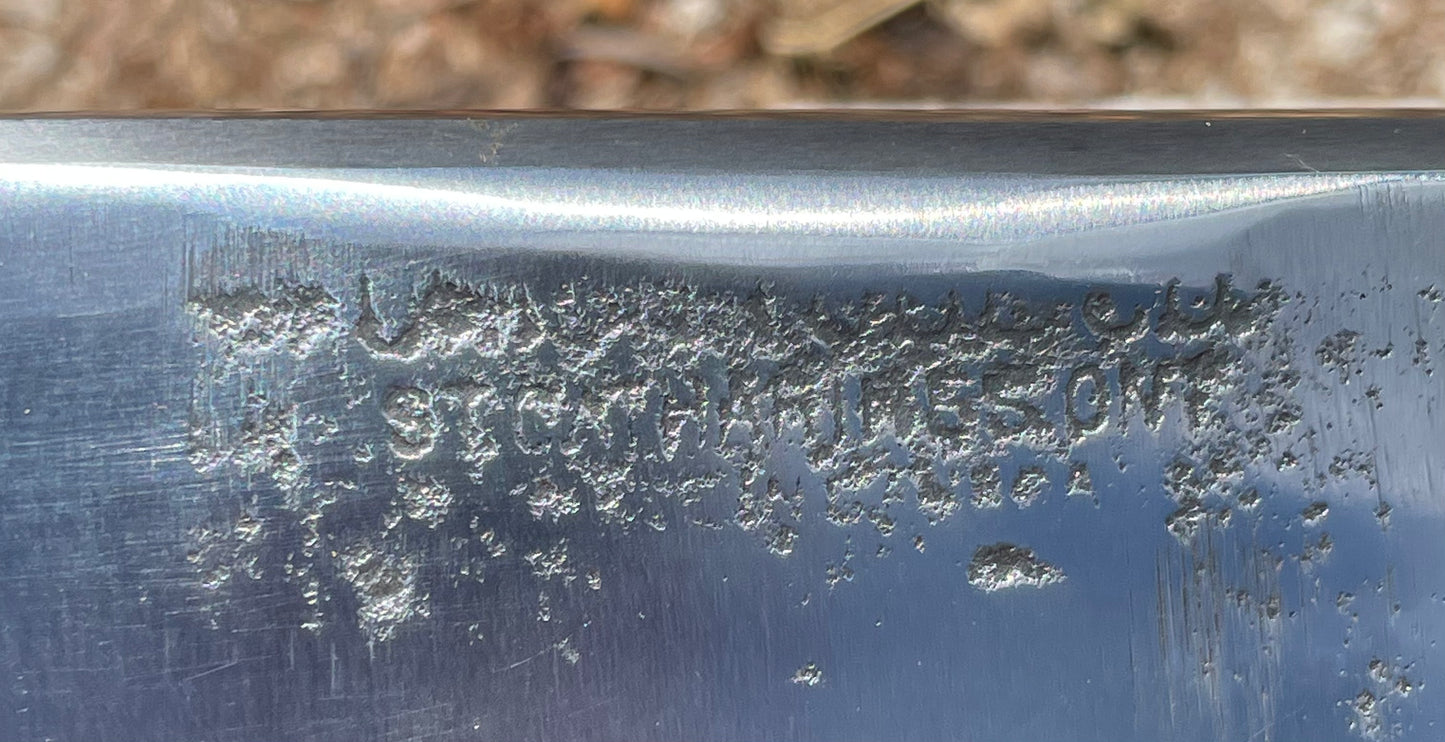 RA072 Reconditioned Kelly St Catharines axe with 800mm spotted gum handle