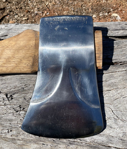 RA053 Reconditioned Kelly Charleston axe with 800mm spotted gum handle