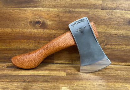 Razorback 'Stubby' Handcrafted Hatchet with silky oak 25cm handle. #1996