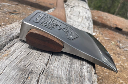 Series 3 Knockabout Axe with 700mm spotted gum handle 2.1kg. including leather cover