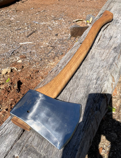 RA054 Reconditioned Collins Legitimus USA Race axe with 800mm spotted gum handle