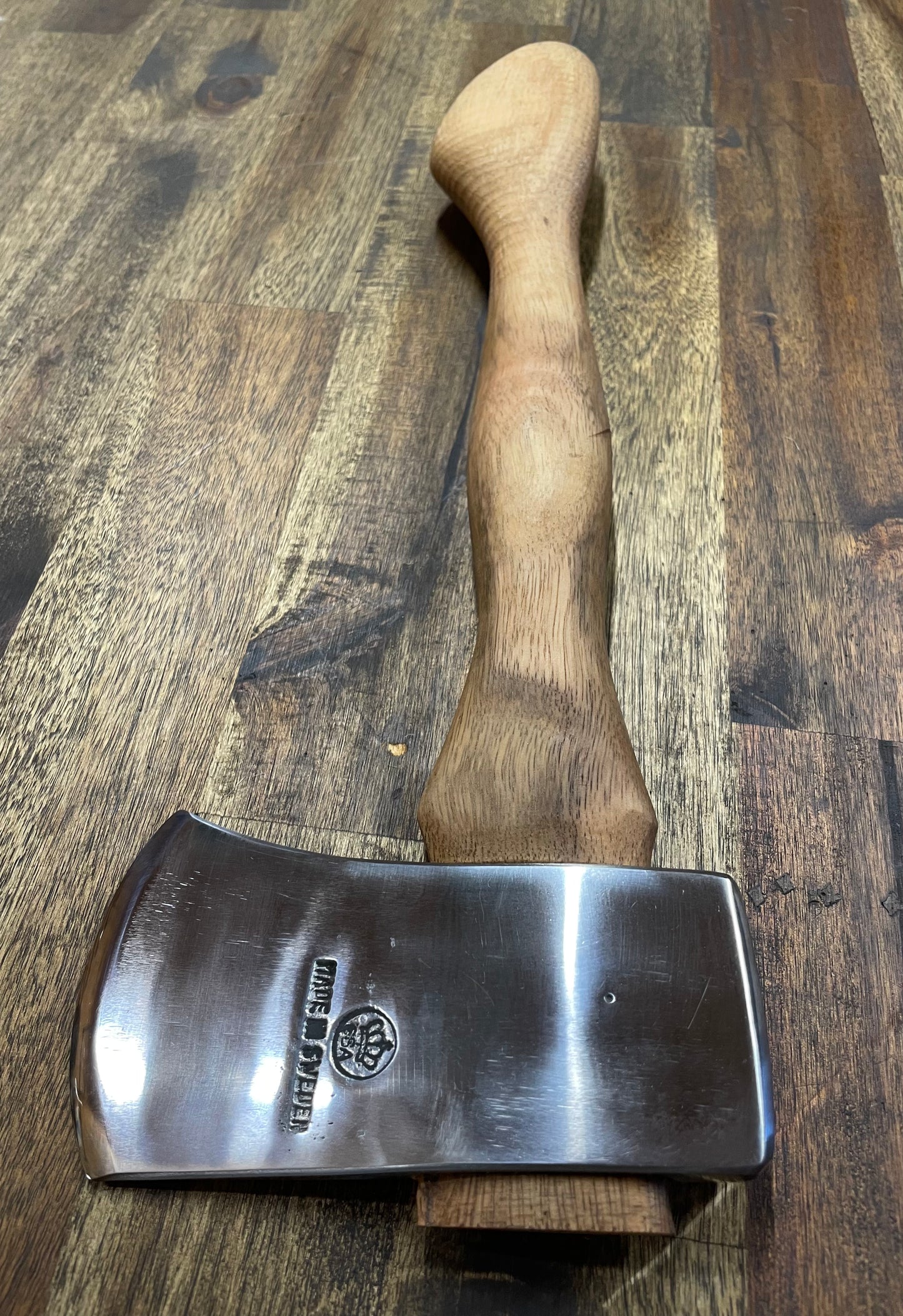 Reconditioned Hatchet 37cm spotted gum handle Made in Sweden # RA092