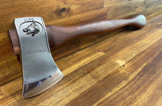 Razorback Handcrafted Hatchet with River Oak 51cm handle. #1995