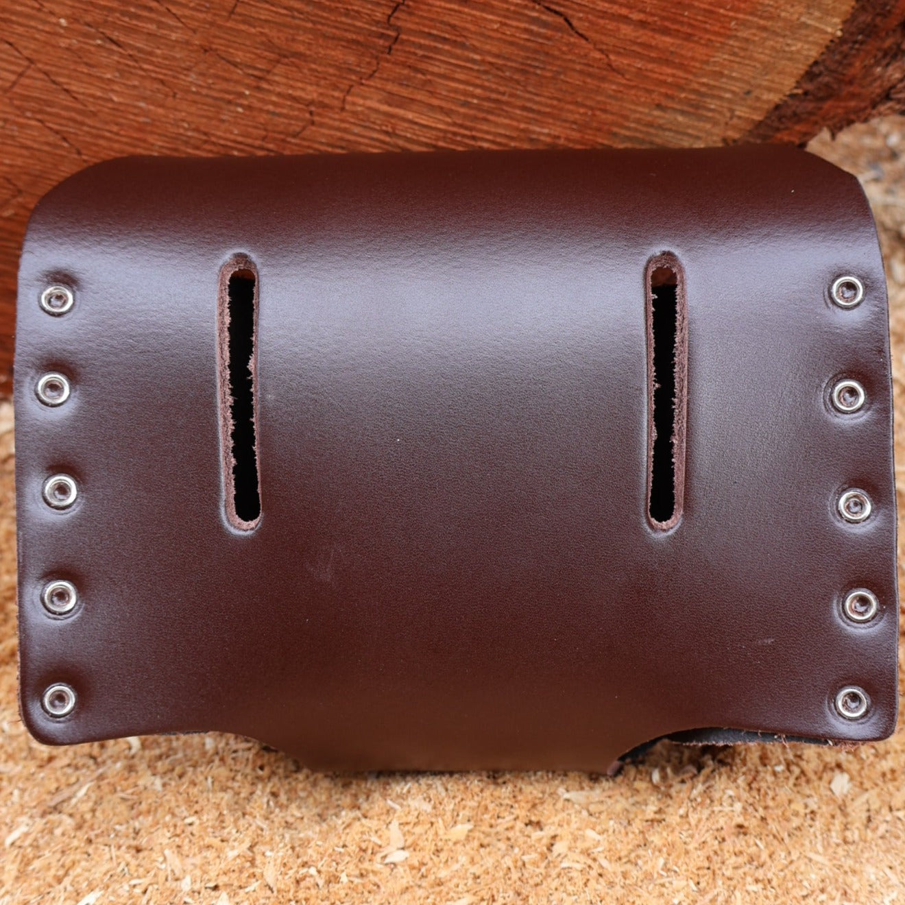 Large Sharpening Stone in Brown Leather Pouch (Belt Mountable)