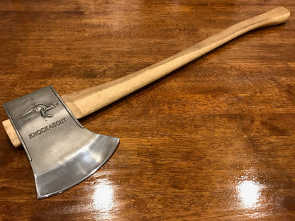 Series 2 Knockabout Axe with spotted gum handle 2.1kg. including leather cover