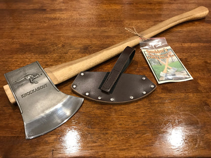 Series 2 Knockabout Axe with spotted gum handle 2.1kg. including leather cover