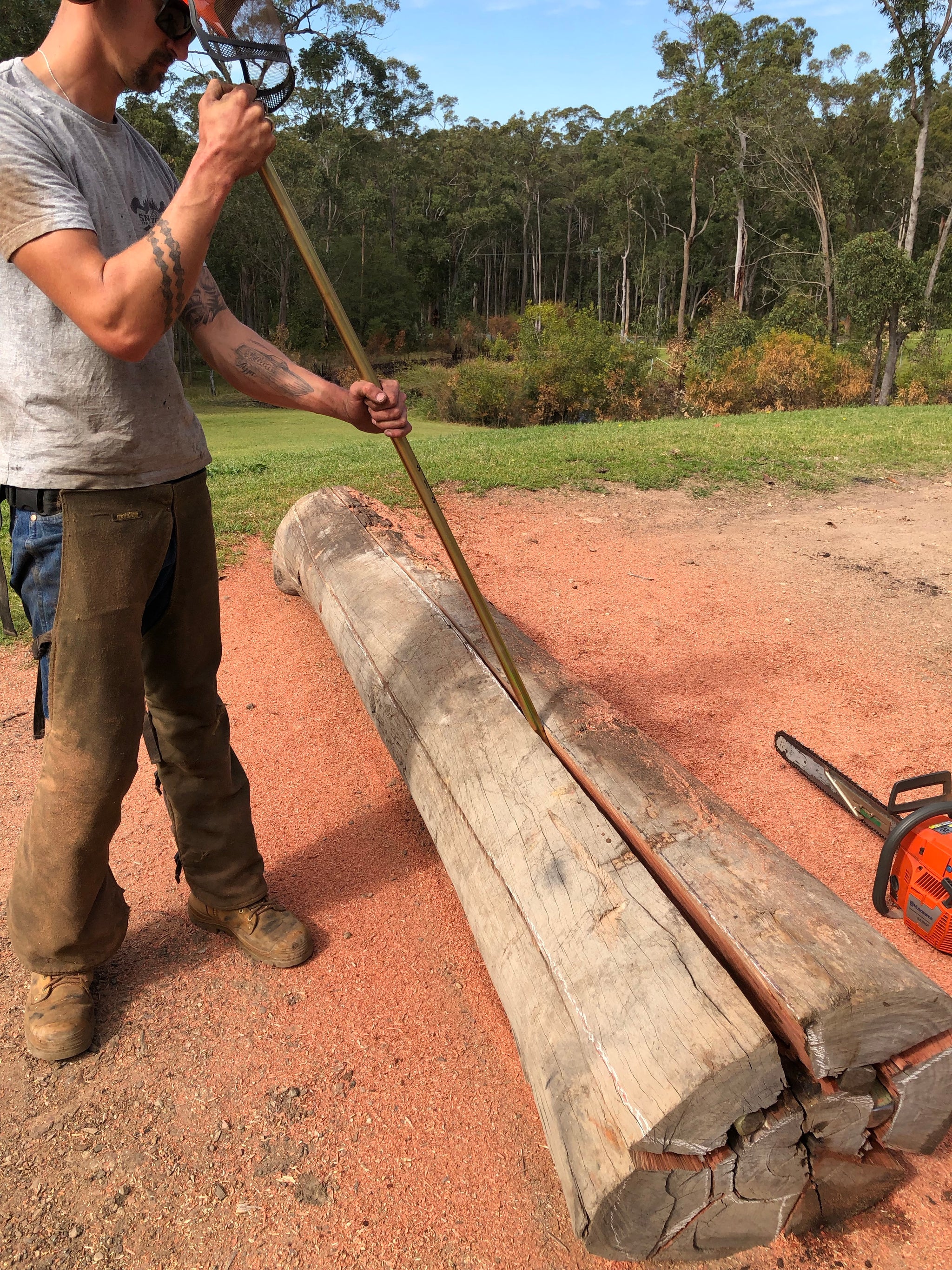 Ripping Breaking Bar Post splitting bar Sneddens Fencing Products