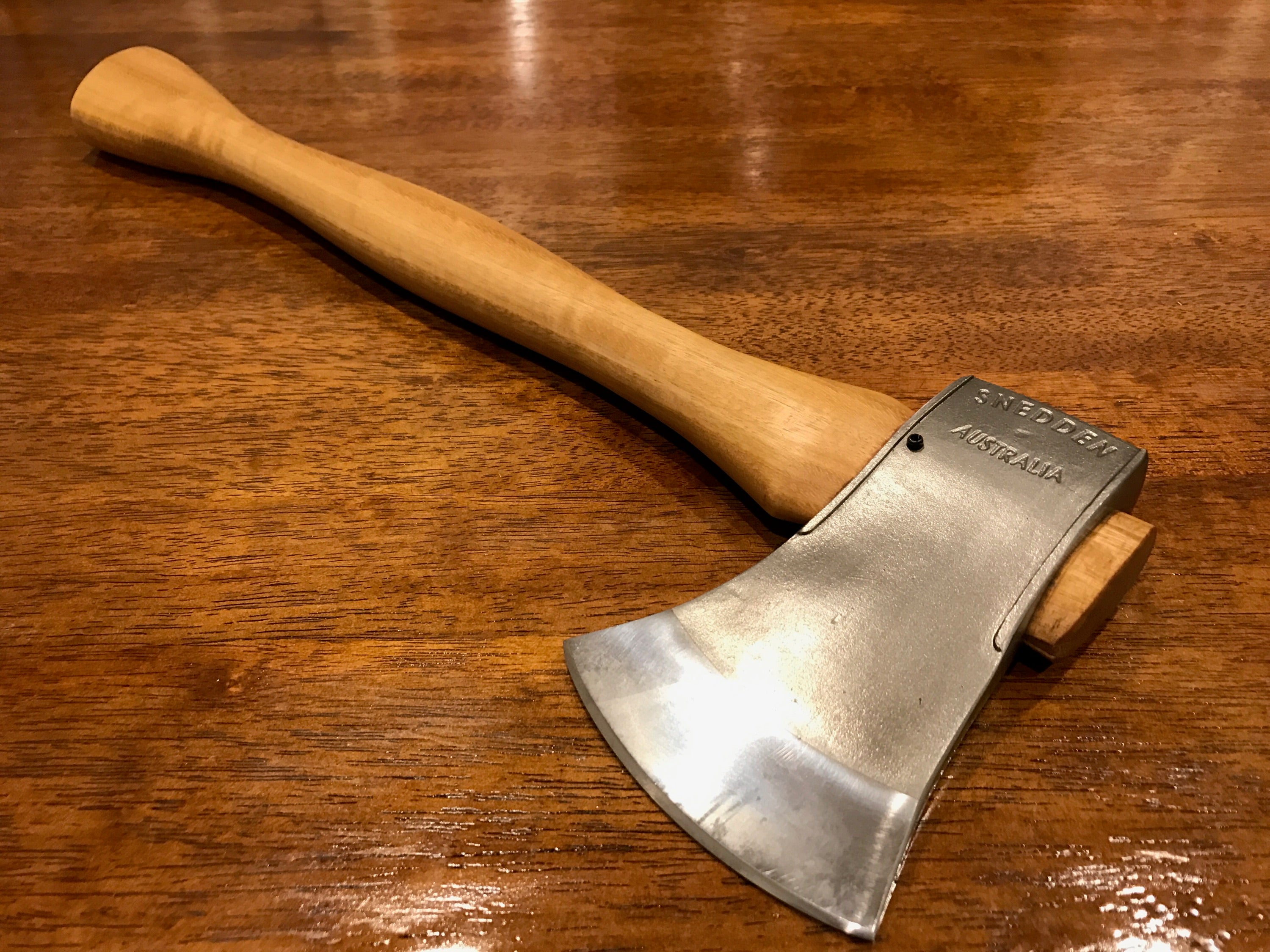 Hatchet Color Razorback Handcrafted Hatchet - Including Brown Leather Cover ...