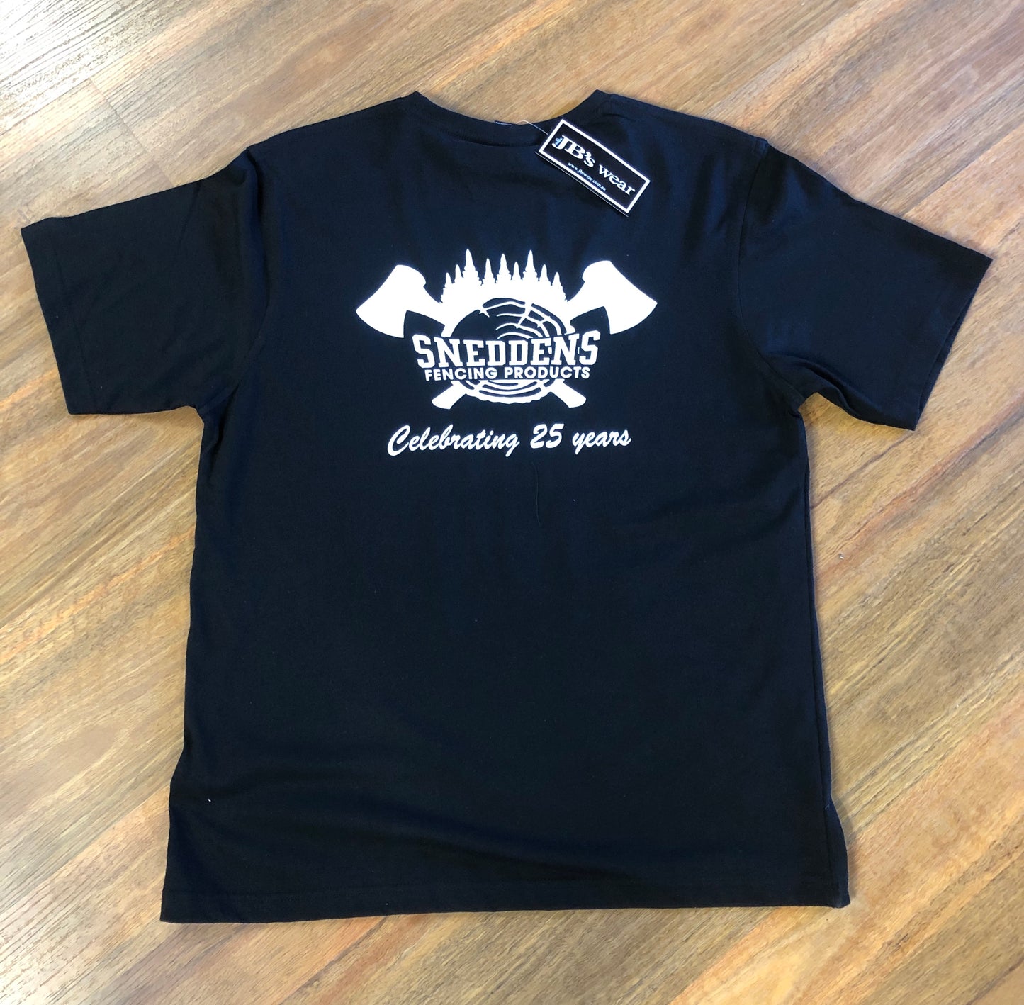 Snedden’s Fencing Products T Shirt Established 1994 Black ===DISCOUNT CODE===